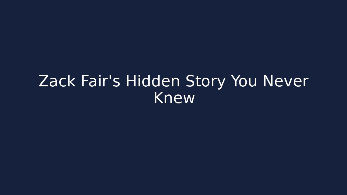 Zack Fair's Hidden Story You Never Knew