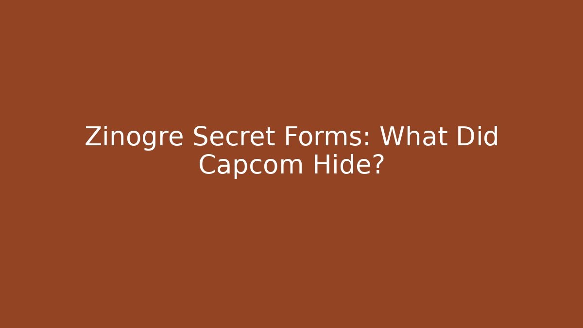 Zinogre Secret Forms: What Did Capcom Hide? - Felix Cat Insurance